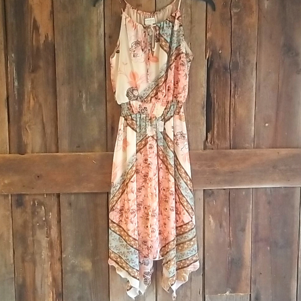 Boho handkerchief dress